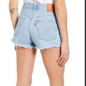 New Levi's Women's Blue Denim Shorts W25